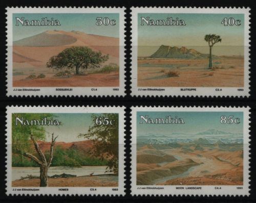 Namibia 1993 - Mi-Nr. 743-746 ** - MNH - Natur - Landschaften