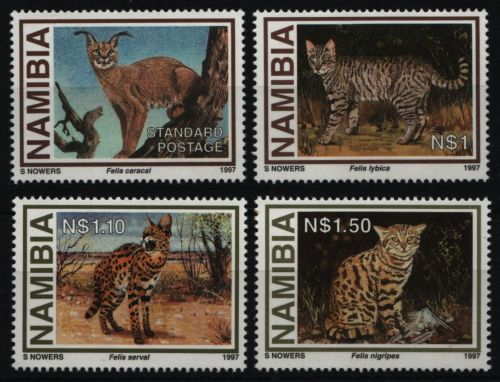 Namibia 1997 - Mi-Nr. 845-848 ** - MNH - Wildtiere / Wild animals