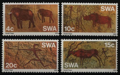 Südwestafrika 1976 - Mi-Nr. 413-416 ** - MNH - Felsmalereien
