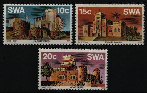 Südwestafrika 1976 - Mi-Nr. 417-419 ** - MNH - Schlösser