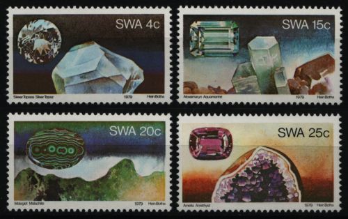 Südwestafrika 1979 - Mi-Nr. 462-465 ** - MNH - Schmucksteine
