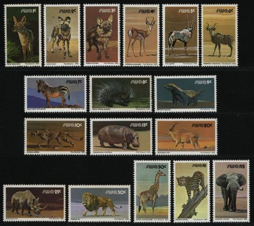 Südwestafrika 1980 - Mi-Nr. 476-492 ** - MNH - Wildtiere / Wild animals