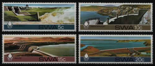 Südwestafrika 1980 - Mi-Nr. 496-499 ** - MNH - Staudämme