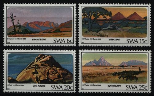 Südwestafrika 1982 - Mi-Nr. 524-527 ** - MNH - Natur - Landschaften