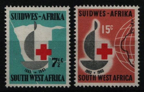 Südwestafrika 1963 - Mi-Nr. 320-321 ** - MNH - Rotes Kreuz / Red cross