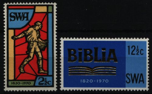 Südwestafrika 1970 - Mi-Nr. 358-359 ** - MNH - Südafrikanische Bibelgesellschaft