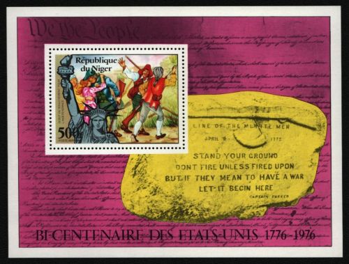 Niger 1976 - Mi-Nr. Block 13 ** - MNH - 200 Jahre USA