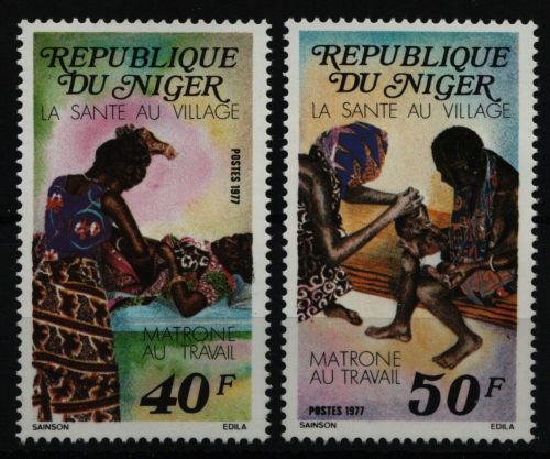 Niger 1977 - Mi-Nr. 563-564 ** - MNH - Gesundheitsfürsorge