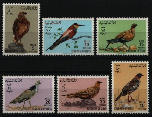 Libyen 1965 - Mi-Nr. 178-183 ** - MNH - Vögel / Birds