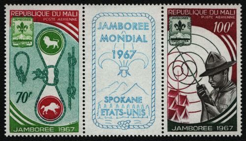 Mali 1967 - Mi-Nr. 149-150 ** - MNH - Streifen - Pfadfinder / Scouts