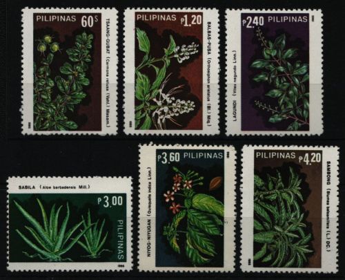 Philippinen 1985 - Mi-Nr. 1661-1666 A ** - MNH - Pflanzen / Plants