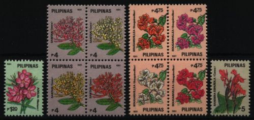 Philippinen 1991 - Mi-Nr. 2027-2036 ** - MNH - Blumen / Flowers