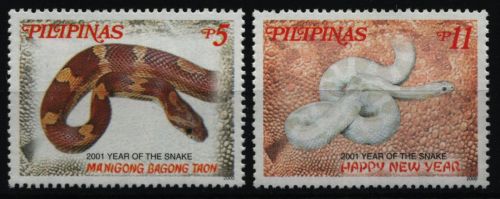 Philippinen 2000 - Mi-Nr. 3223-3224 A ** - MNH - Jahr der Schlange
