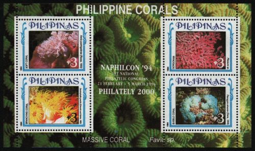 Philippinen 1994 - Mi-Nr. Block 71 I ** - MNH - Korallen / Corals
