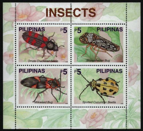 Philippinen 2000 - Mi-Nr. Block 154 ** - MNH - Insekten / Insects