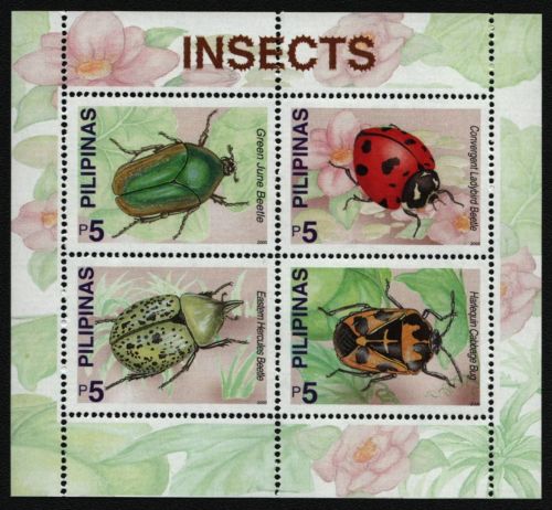 Philippinen 2000 - Mi-Nr. Block 155 ** - MNH - Insekten / Insects