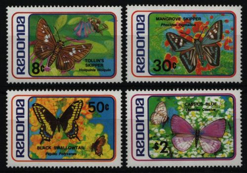 Redonda 1982 - Mi-Nr. 105-108 ** - MNH - Schmetterlinge / Butterflies