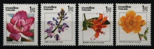 Thailand 1989 - Mi-Nr. 1338-1341 ** - MNH - Blumen / Flowers