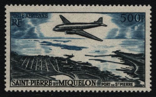 St. Pierre & Miquelon 1956 - Mi-Nr. 380 ** - MNH - Flugzeuge / Airplanes