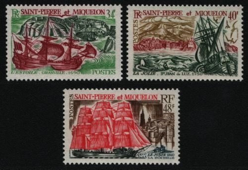 St. Pierre & Miquelon 1969 - Mi-Nr. 447-449 ** - MNH - Schiffe / Ships