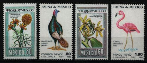 Mexiko 1980 - Mi-Nr. 1704-1707 ** - MNH - Fauna & Flora