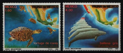 Mexiko 1982 - Mi-Nr. 1828-1829 ** - MNH - Meerestiere / Marine life