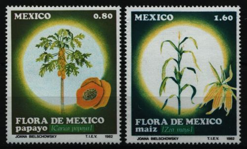 Mexiko 1982 - Mi-Nr. 1835-1836 ** - MNH - Pflanzen / Plants
