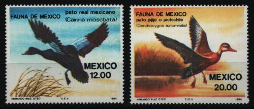 Mexiko 1984 - Mi-Nr. 1893-1894 ** - MNH - einzeln - Vögel / Birds