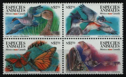 Mexiko 1995 - Mi-Nr. 2498-2501 ** - MNH - Wildtiere / Wild animals