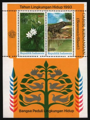 Indonesien 1993 - Mi-Nr. Block 87 ** - MNH - Fauna & Flora