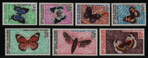 Neukaledonien 1967 - Mi-Nr. 438-444 ** - MNH - Schmetterlinge / Butterflies