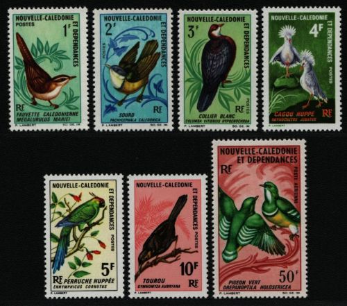 Neukaledonien 1967 - Mi-Nr. 448-454 ** - MNH - Vögel / Birds