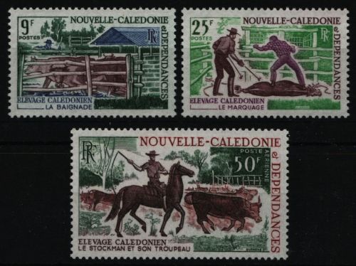 Neukaledonien 1969 - Mi-Nr. 466-468 ** - MNH - Rinder / Cattles