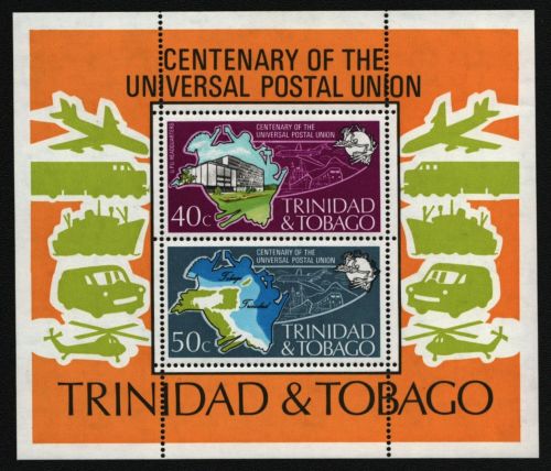 Trinidad & Tobago 1974 - Mi-Nr. Block 12 ** - MNH - Transport - UPU