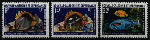 Neukaledonien 1973 - Mi-Nr. 538-540 ** - MNH - Fische / Fish