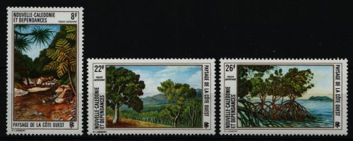 Neukaledonien 1974 - Mi-Nr. 543-545 ** - MNH - Landschaften / Landscapes
