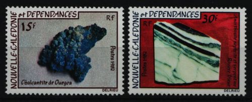 Neukaledonien 1982 - Mi-Nr. 685-686 ** - MNH - Mineralien / Minerals
