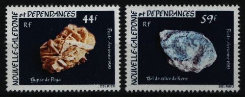 Neukaledonien 1983 - Mi-Nr. 701-702 ** - MNH - Mineralien / Minerals