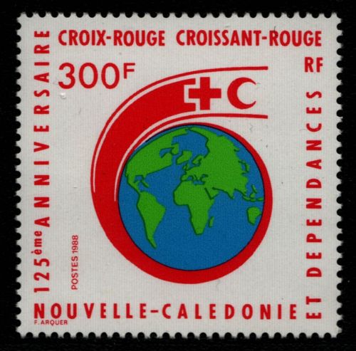 Neukaledonien 1988 - Mi-Nr. 825 ** - MNH - Rotes Kreuz / Red cross