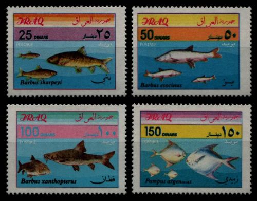 Irak 2001 - Mi-Nr. 1651-1654 ** - MNH - Fische / Fish