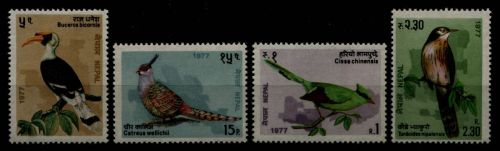 Nepal 1977 - Mi-Nr. 346-349 ** - MNH - Vögel / Birds