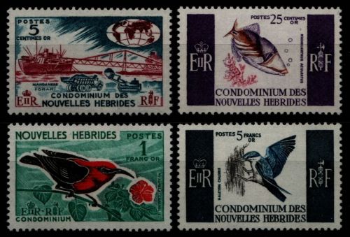 Neue Hebriden 1966 - Mi-Nr. 240-243 ** - MNH - Fauna & Flora