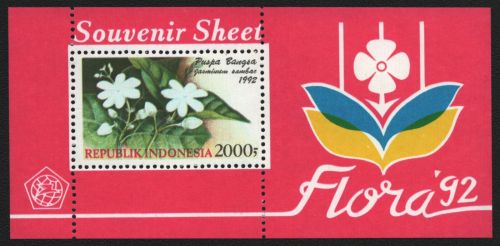 Indonesien 1992 - Mi-Nr. Block 81 ** - MNH - Blumen / Flowers