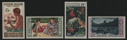 Franz. Polynesien 1958 - Mi-Nr. 10-13 ** - MNH - Gemälde / Paintings (I)