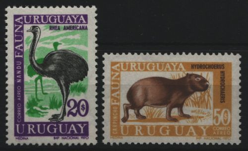 Uruguay 1970 - Mi-Nr. 1184-1185 ** - MNH - Wildtiere / Wild animals