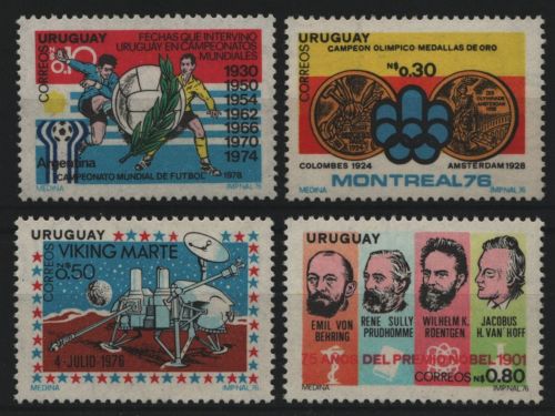 Uruguay 1976 - Mi-Nr. 1432-1435 ** - MNH - Jahresereignisse