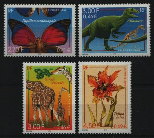 Frankreich 2000 - Mi-Nr. 3473-3476 ** - MNH - Schmetterlinge / Butterflies