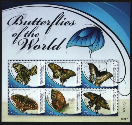Mikronesien 2009 - Mi-Nr. 1993-1998 ** - MNH - Schmetterlinge / Butterflies
