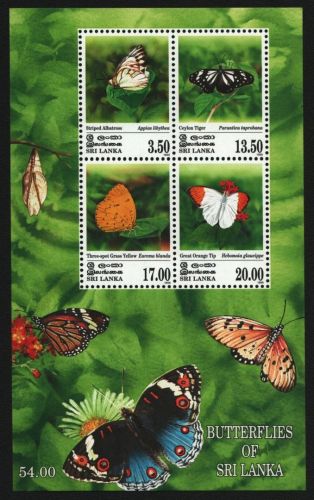Sri Lanka 1999 - Mi-Nr. Block 78 ** - MNH - Schmetterlinge / Butterflies