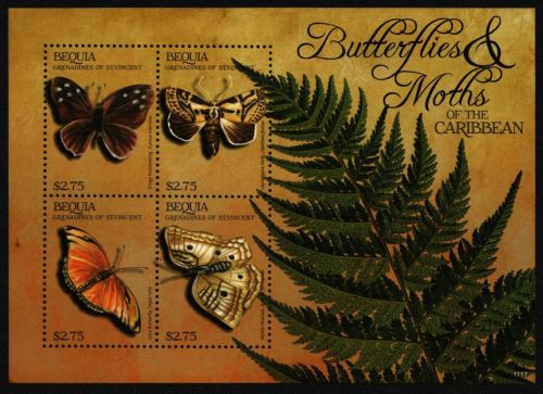 St. Vincent - Bequia 2011 - Mi-Nr. 740-743 ** - MNH - KLB - Schmetterlinge